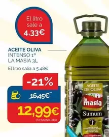 La Masía - Aceite Oliva Intenso