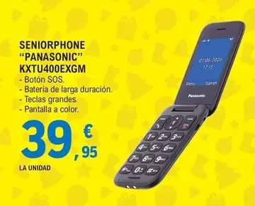 Panasonic - Seniorphone KXTU400EXGM