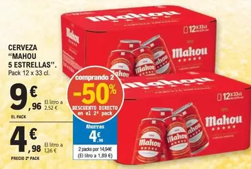 Mahou - Cerveza 5 Estrellas