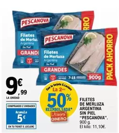 Pescanova - Filetes De Merluza Argentina Sin Piel