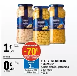 Cidacos - Legumbre Cocidas