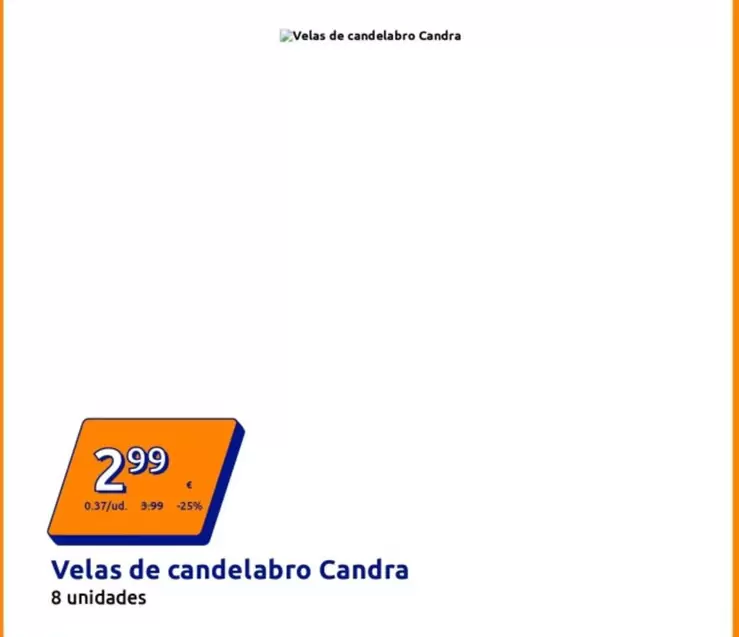 Velas De Candelabro De Candra