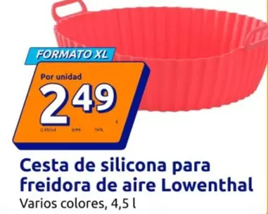 Lowenthal - Cesta De Silicona Para Freidora De Aire