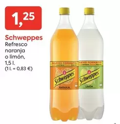Schweppes - Refresco Naranja O Limón