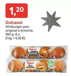 Dulcesol - Miniburger Pan Original O Brioche