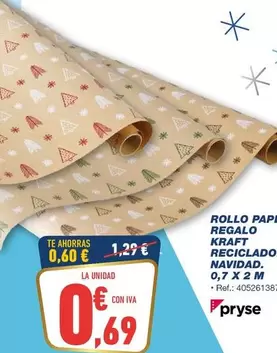 Pryse - Rollo Papa Regalo Reciclado Navidad
