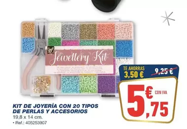 Kit De Joyería Con 20 Tipos De Perlas Y Accesorios