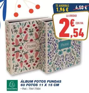 Álbum Fotos Fundas 60 Fotos 11 X 15 Cm