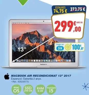 Apple - MacBook Air Recondicionat 13" 2017