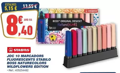 Stabilo - Joc 10 Marcadors Fluorescents Stabilo Boss Naturcolors Wildflowers Edition