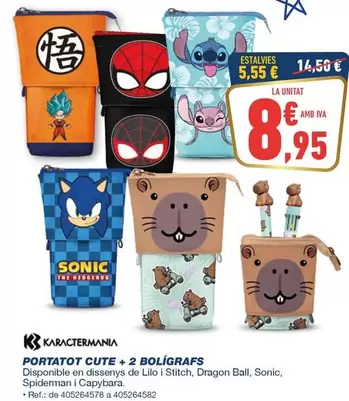 Karactermania - Portato Cute + 2 Bolígrafs