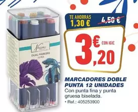 Marcadores Doble Punta 12 Unidades