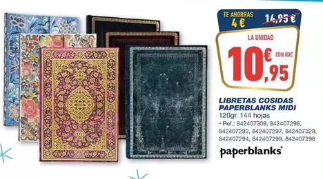 Libretas Cosidas Paeperblanks Midi