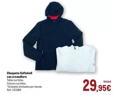Chaqueta Softshell Con Cremallera