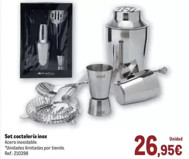 Set Cocteleria Inox