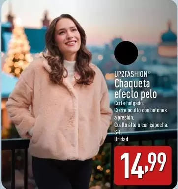 Up Fashion - Chaqueta Efecto Pelo