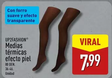 Up Fashion - Medias Térmicas Efecto Piel