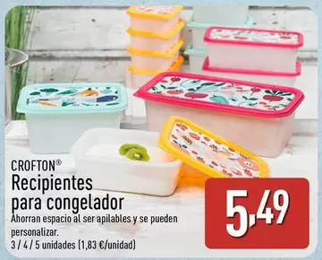 Crofton - Recipientes Para Congelador