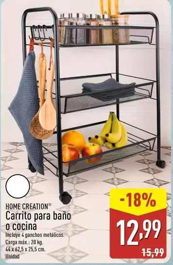 Home Creation - Carrito Para Baño O Cocina