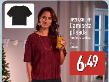 Up2fashion - Camiseta Plisada