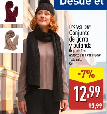 Up2fashion - Conjunto De Gorro Y Bufanda