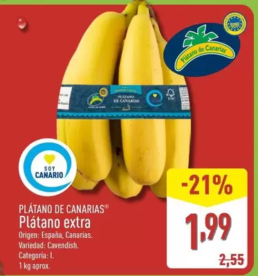 Plátano De Canarias - Plátano Extra