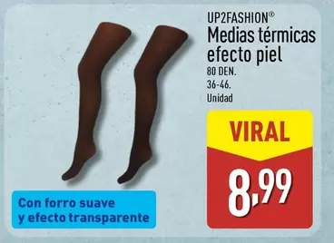 Up2fashion - Medias Termicas Efecto Piel