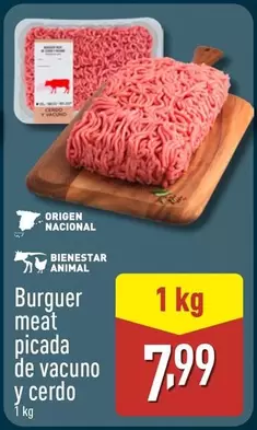 Burger Meat Picada De Vacuno Y Cerdo