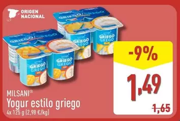 Milsani - Yogur Estilo Griego
