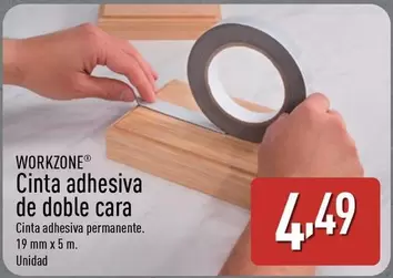 Workzone - Cinta Adhesiva De Doble Cara