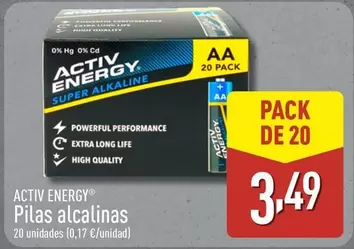 Activ Energy - Pilas Alcalinas
