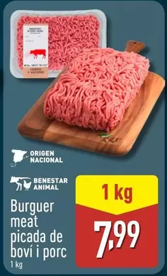 Burguer Meat Picada De Bovi I Porc