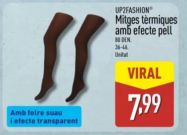 Up2fashion - Mitges Termiques Amb Efecto Pell