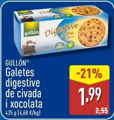 Gullón - Galetes Digestive De Civada I Xocolata