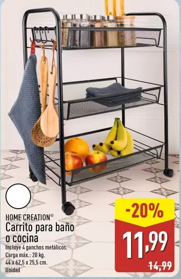 Home Creation - Carrito Para Baño O Cocina