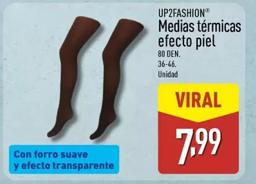 Up2fashion - Medias Térmicas Efecto Piel