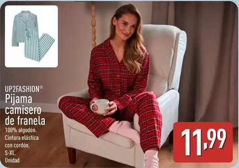 Up2fashion - Pijama Camisero De Franela