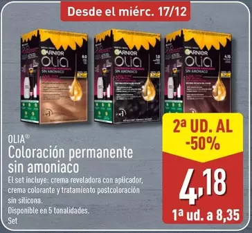 Olia - Coloración Permanente Sin Amoniaco