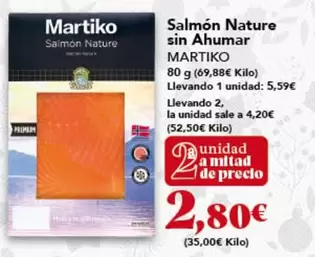 Martiko - Salmon Nature Sin Ahumar