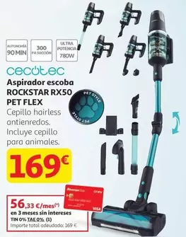 Cecotec - Aspirador Escoba Rockstar Rx50 Pet Flex