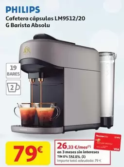 Philips - Cafetera Cápsulas LM9512/20 G Barista Absolu