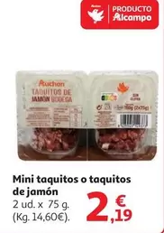 Auchan - Mini Taquitos O Taquitos De Jamon