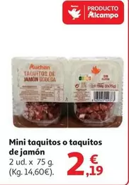 Auchan - Mini Taquitos O Taquitos De Jamón 