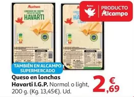 Auchan - Queso En Lonchas Havarti I.G.P. 