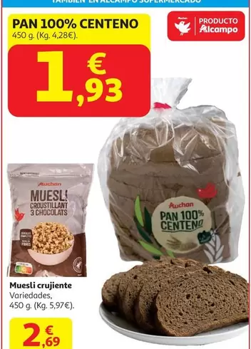 Muesli - Pan 100% Centeno