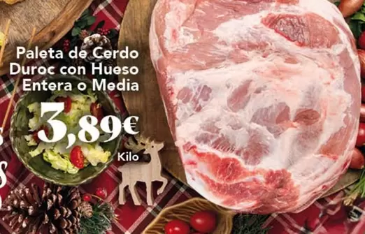 duroc - Paleta De Cerdo Duroc Con Hueso Entera O Media