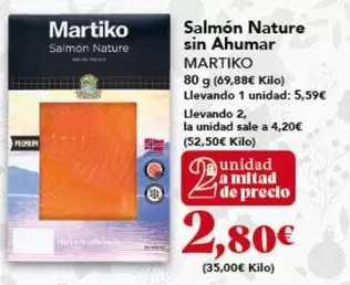 Martiko - Salmon Nature Sin Ahumar