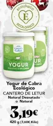 El Corte Inglés - Yogur De Cabra Ecologico