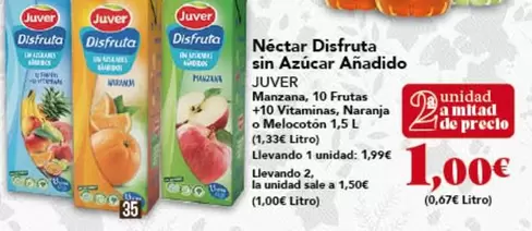 Juver - Nectar Disfruta Sin Azucar Anadido