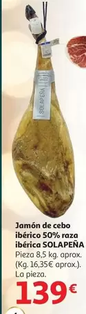 Solapeña - Jamón De Cebo Ibérico 50% Raza Ibérica